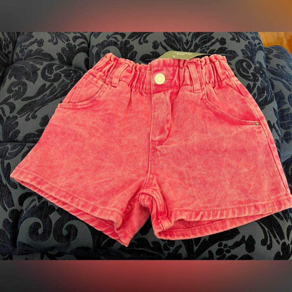 Girls H&M 100% cotton enzyme washed short NWT